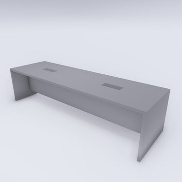 Konferenztisch EXEC1 für 8 Personen, 300 × 90 cm, Tischplatte Grau